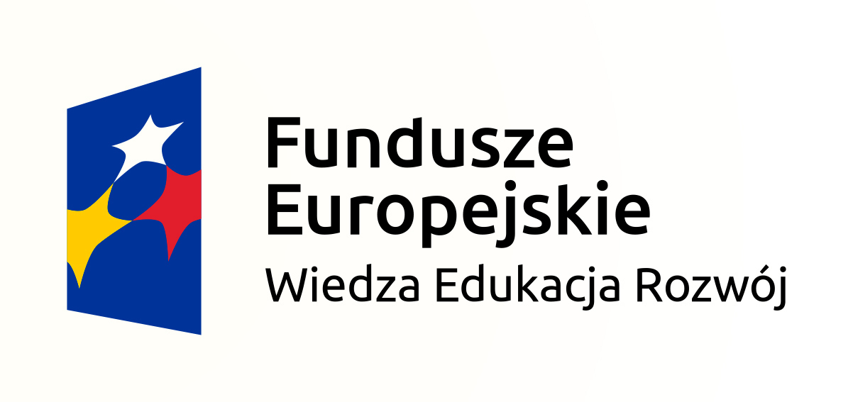 Znak Funduszy Europejskich, Programu Operacyjnego: Wiedza, Edukacja, Rozwój